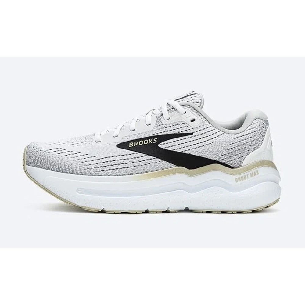 Men's Size 11 Brooks Ghost Max 2 Running Shoes White Pelican 110431-1D-125 NEW